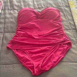 Woman’s Pink One Piece Swimsuit